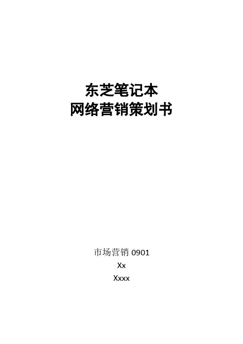东芝网络营销策划