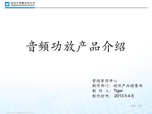 瑞信功放产品介绍