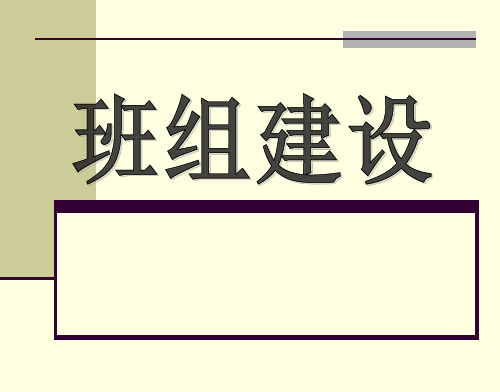班组建设演示