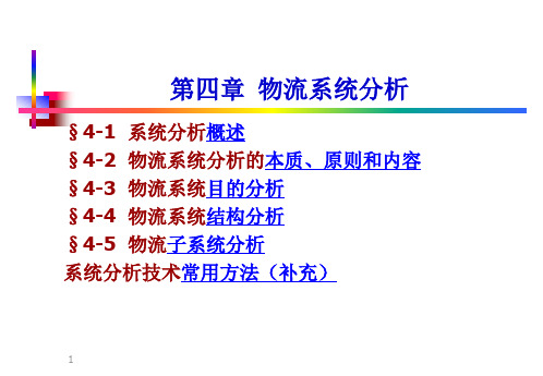 物流系统分析教材(PPT 79页)