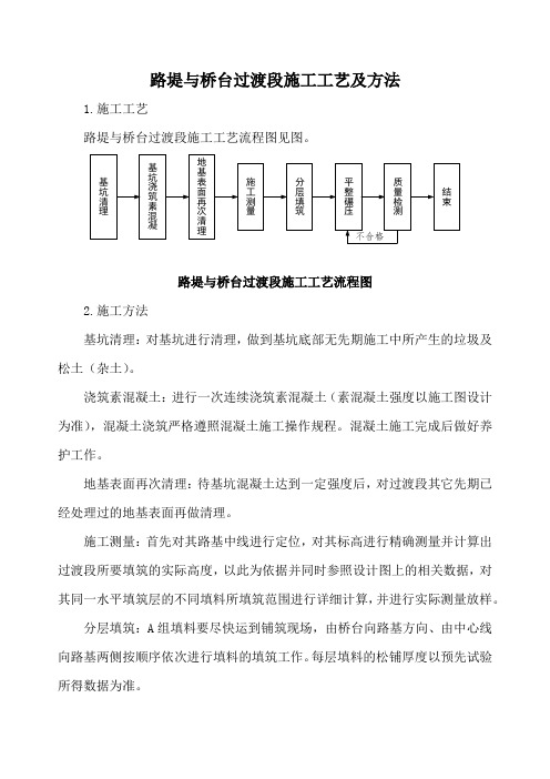 路堤与桥台过渡段施工工艺及方法