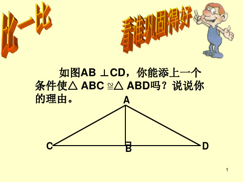 用三角形全等测距离PPT课件