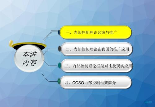 内部控制基本理论框架及其推广应用  ppt课件