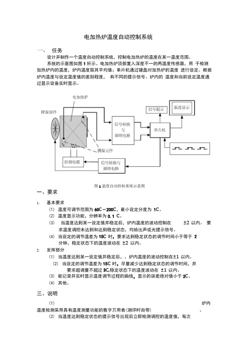 电加热炉温度自动控制系统