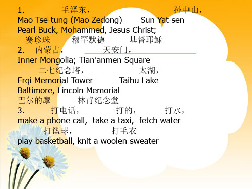 第四讲 翻译策略与习语的翻译