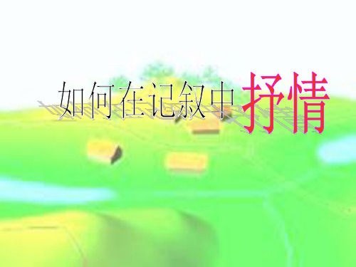 初中作文指导：如何在记叙中抒情