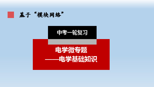 微专题1  电学基础知识