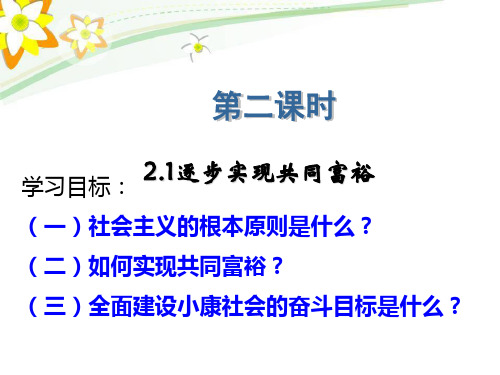 2621逐步实现共同富裕2PPT课件