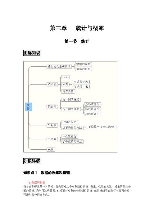小学数学知识-第三章  统计与概率