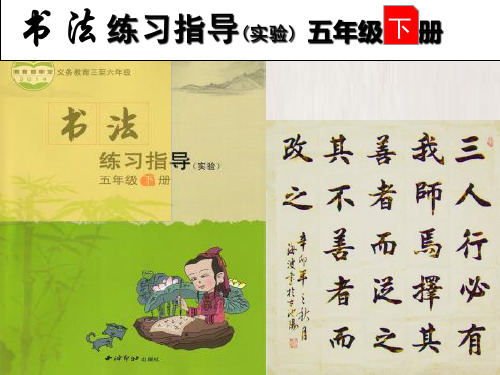 西冷印社版《书法指导》五年级下册《包围结构》