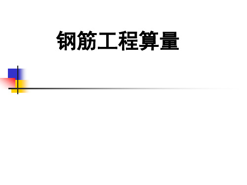 第三节 柱钢筋工程量计算