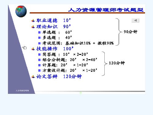 人力资源二级考试基础知识考试的要点
