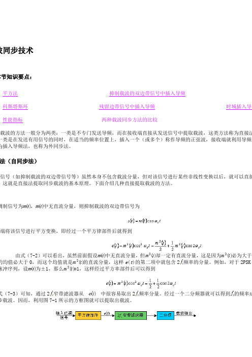 载波同步技术