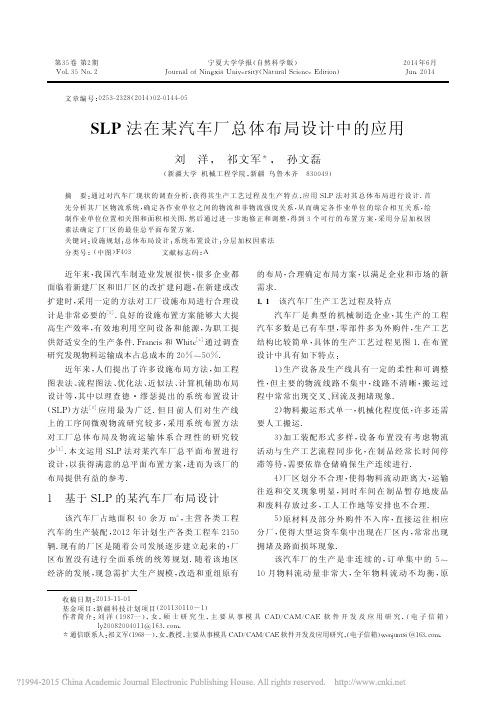 SLP法在某汽车厂总体布局设计中的应用_刘洋