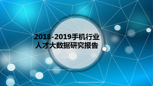 2018-2019手机行业人才大数据研究报告