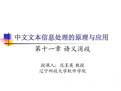 11_语义消歧