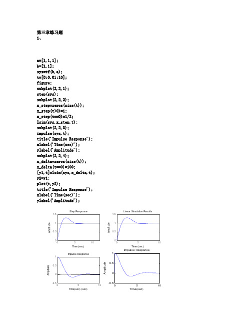 信号与系统_MATLAB_实验_课后习题答案