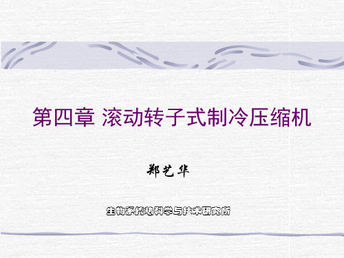 制冷压缩机-滚动转子式 2011