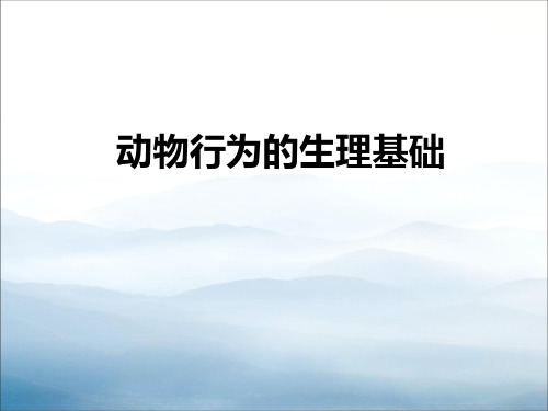 《动物行为的生理基础》PPT【优秀课件PPT】
