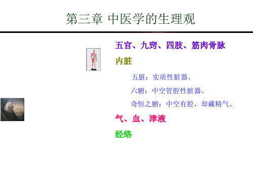 3 中医学对正常人体的认识