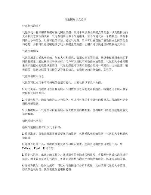 气泡图知识点总结