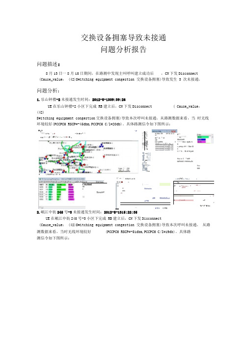 交换拥塞导致未接通问题分析报告