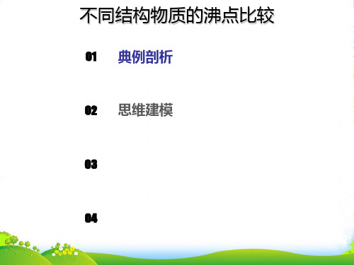 版高考化学一轮复习考点精讲实用课件：第5章 热点模型5 不同结构物质的沸点比较
