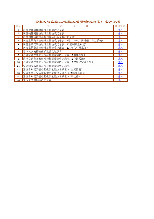 50243〈通风与空调质量验收规范〉