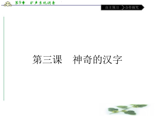 语文高中人教选修《语言文字应用》课件：第三课 第一节 字之初本为画——汉字的起源
