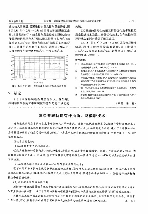 复杂井眼轨迹有杆抽油井防偏磨技术