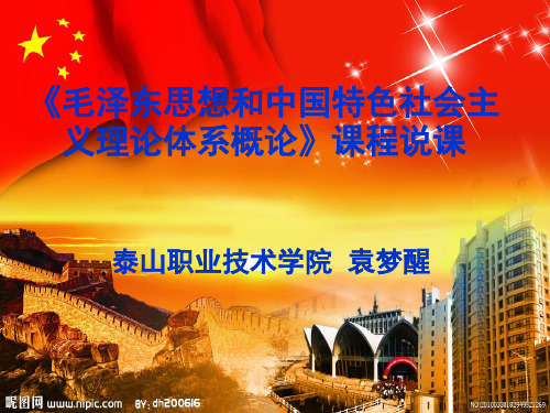 中国特色社会主义理论理论课程说课ppt课件