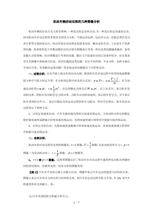 机动车辆启动过程的几种图像分析