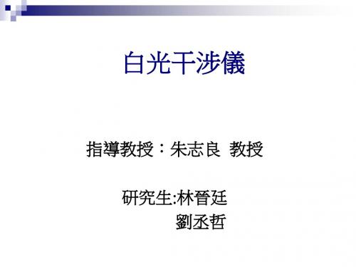 白光干涉仪
