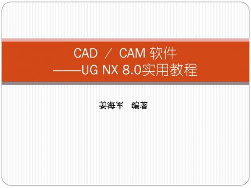 CADCAM应用 电子教案第八章NX CAM