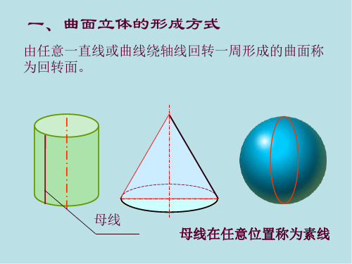 机械工程制图基础06回转体和圆柱的截交线