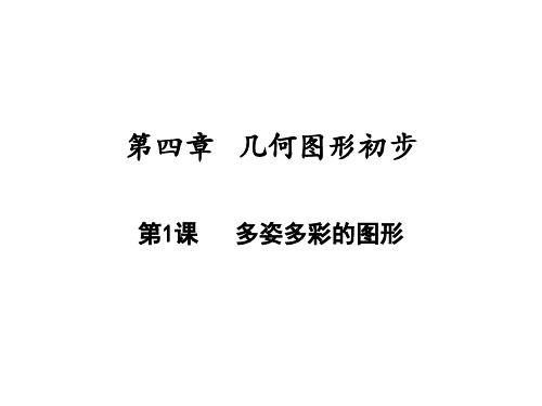 多姿多彩的图形人教版七年级数学上册优秀课件