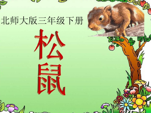 三年级下册语文《②松鼠》 北师大版