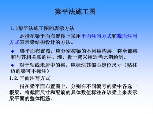 梁平法施工制图规则课件.