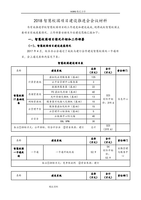 2018智慧校园项目推进工作会-调整格式简单