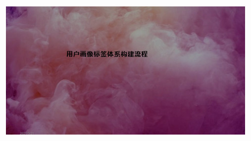 用户画像标签体系流程介绍
