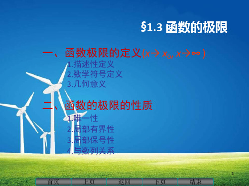 《高数13函数的极限》PPT课件