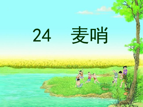 人教版四年级语文下册《麦哨》课件PPT课件PPT