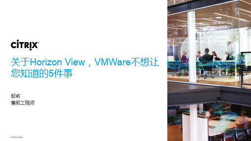 对比Citrix XenApp和VMware Horizon View