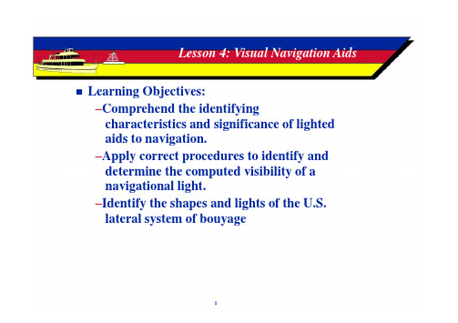 Lesson 4 Visual Navigation Aids