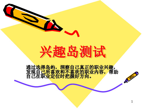 兴趣岛测试ppt课件