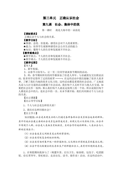 我是大海中的一朵浪花