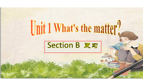 人教版八年级英语下册 Unit1  SetionB 复习课件