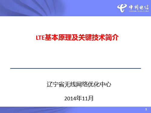 LTE基本原理及关键技术简介PPT课件