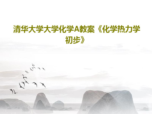清华大学大学化学A教案《化学热力学初步》41页文档