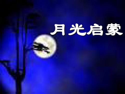 18月光启蒙pptxin